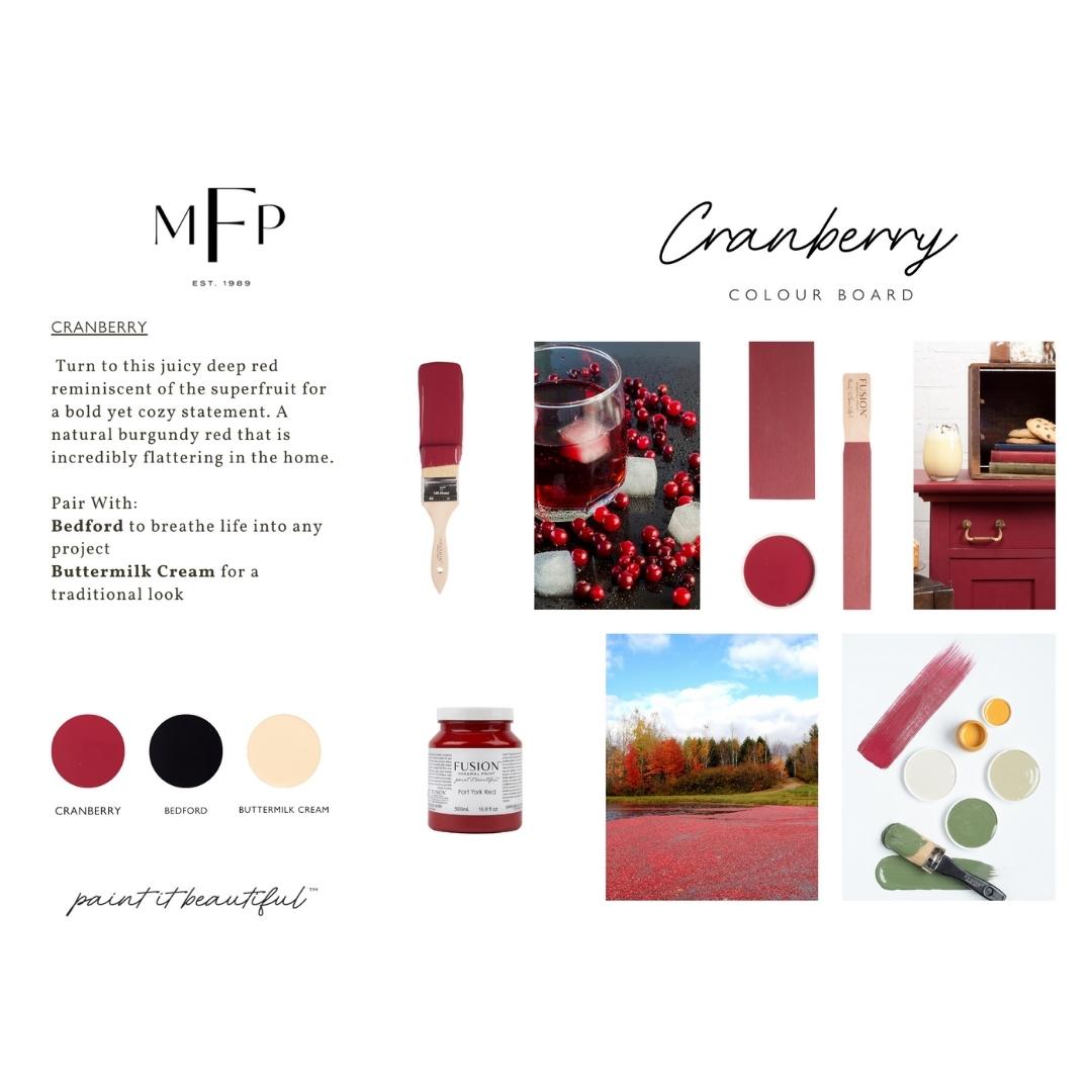 Cranberry | Fusion™ Mineral Paint | Tummanpunainen mineraalimaali