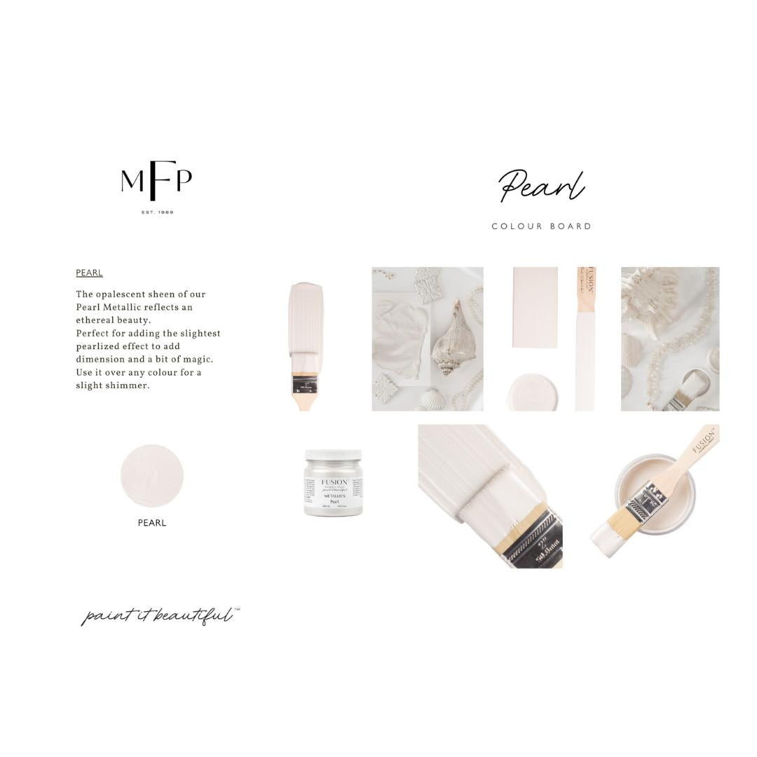 Pearl | Fusion™ Mineral Paint | Helmenvalkoinen metallimaali